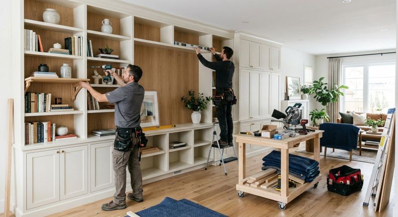 Custom Bookcase Installation in Alexandria, VA