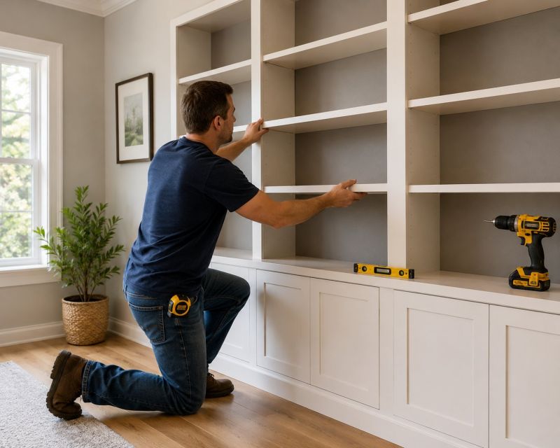 Custom Bookcase Installation in Annapolis, MD