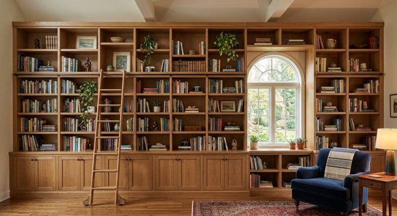 Custom Bookshelves Installation in Greensboro, NC