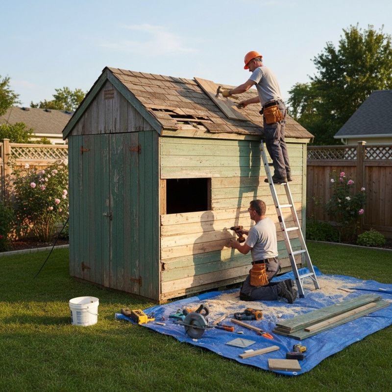 Shed Damage Repair in Conroe, TX